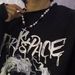 Hip Hop Double-layer Black White Pearl Necklace With Diamond Set Zircon Cross Pendant, Popular And Versatile_ipsvogv.com