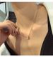 Titanium Steel Korean Fashion Rose Gold Frosted Double Butterfly Necklace Previous 3 Same Women's Collarbone Chain_ipsvogv.com