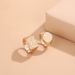English Font Women's Letter Ring, Printed Clay Badge, 2-piece Set Of Rings_ipsvogv.com