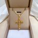 【 Full Body Titanium Steel 】 Round Bead Cross, Personalized And Minimalist. True Gold Necklace Inside The Furnace._ipsvogv.com