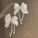 Unisex Super Fairy White Chiffon Romantic Crystal Bow Beaded Tassel Earrings Niche Design High End Temperament Earrings_ipsvogv.com