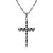 Punk Style Dark Skull Cross Pendant For Men's Hip-hop Trend Halloween Accessories Necklace_ipsvogv.com
