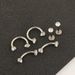 hot 6-piece set stainless steel zircon eyebrow nail eyebrow ring lip nail nose nail piercing jewelry_ipsvogv.com