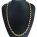 Cool Filled Belcher Bolt Ring Link Mens Womens Solid Necklace Jewllery 8mm Band Width N220_ipsvogv.com