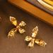 Hot Selling Fashionable Diamond Inlaid Zircon Butterfly With Feminine Temperament, Simple And High-end Silver Needle_ipsvogv.com