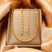 Vietnamese Sand Gold Rabbit Necklace 45cm Men and Women Gold plated Thick Necklace Couple Style Long lasting Colorfast_ipsvogv.com