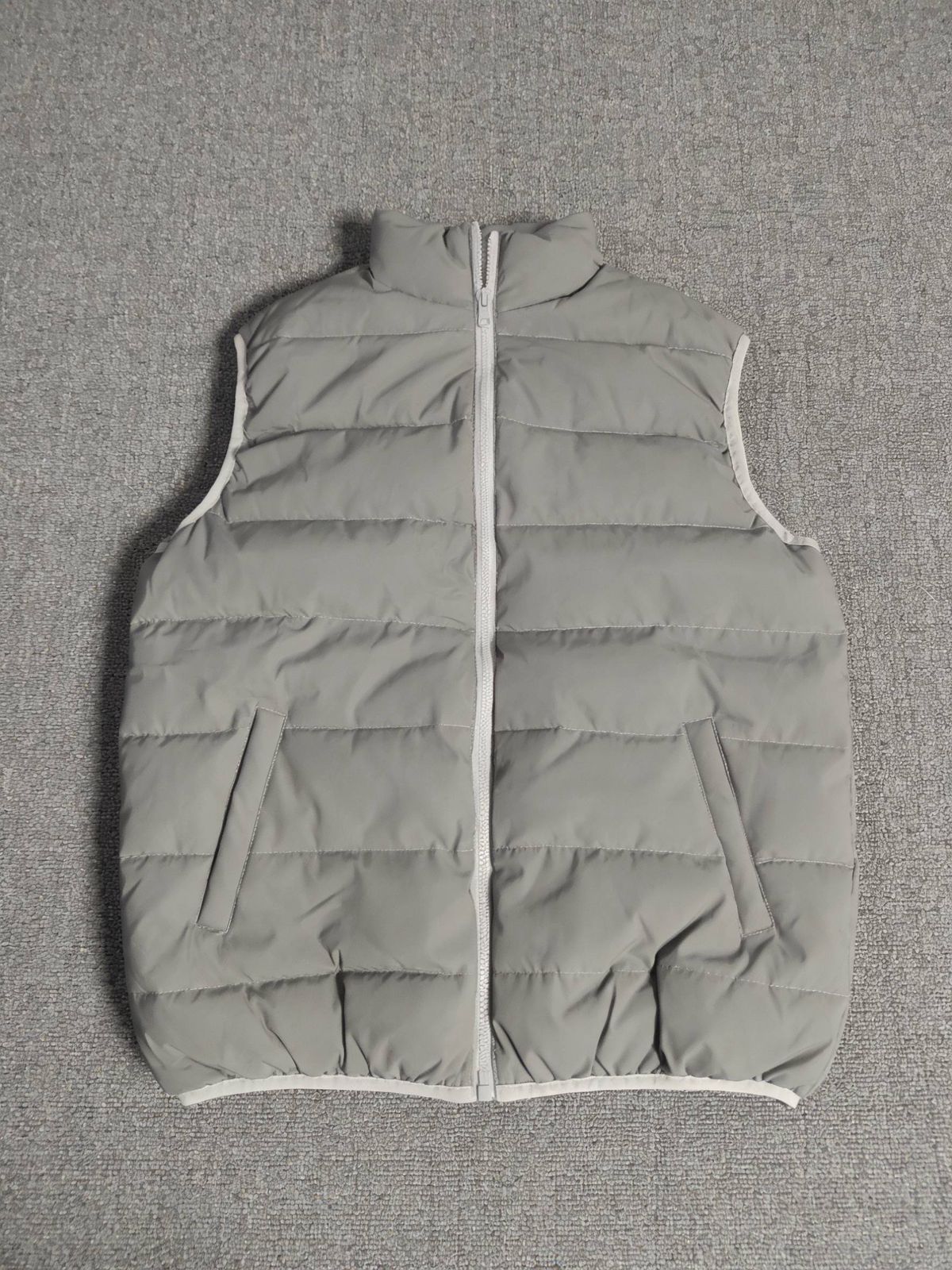 Men's Clothing Autumn And Winter Men And Women Reflective Silk Cotton Cotton Vest Couple Sports Cycling Night Running Warm Vest_ipsvogv.com