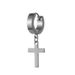 high quality cross titanium steel ear clips fashionable ear bone clips punk ear studs stainless steel trendy earrings_ipsvogv.com