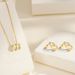 Mobius earrings, earrings, necklace and pendant set for women S925 sterling silver plated with gold light luxury jewelry_ipsvogv.com