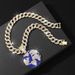 New Oil Drop Hip Hop Planet Earth Pendant Cuban Personalized Environmental Alloy Men's Necklace Jewelry_ipsvogv.com