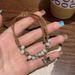 New Chinese Butterfly Ceramics Sichuan Vocational College Rope Weaving Bracelet Female China-Chic Ethnic Style Hand_ipsvogv.com