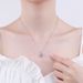 Hengli Bag Necklace Women One Carat D-colored Mosang Stone Round Pendant for Girlfriend, Wife, and Girlfriend Gifts_ipsvogv.com