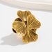 ins simple and fashionable ins flower ring female cold style niche personality knock hollow ring_ipsvogv.com