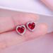 Hot Selling Jewelry Royal Ruby Ring Necklace Earrings Three Piece Set Female Colored Gemstone Set_ipsvogv.com