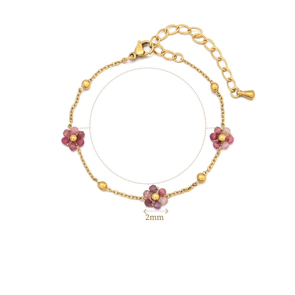 Women's Jewelry Summer Fresh Girl Flower Necklace Stainless Steel Niche Design Bohemian Clavicle Chain Set Decoration_ipsvogv.com