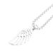 Singer Rap Student Hairstylist Nightclub Hip Hop Angel Wings Feather Pendant Titanium Steel Men's And Women's Necklace_ipsvogv.com