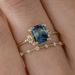 Sanjie Accessories Couple Ring, Simple And Fashionable Deep Blue Zircon Ring Jewelry For Women_ipsvogv.com