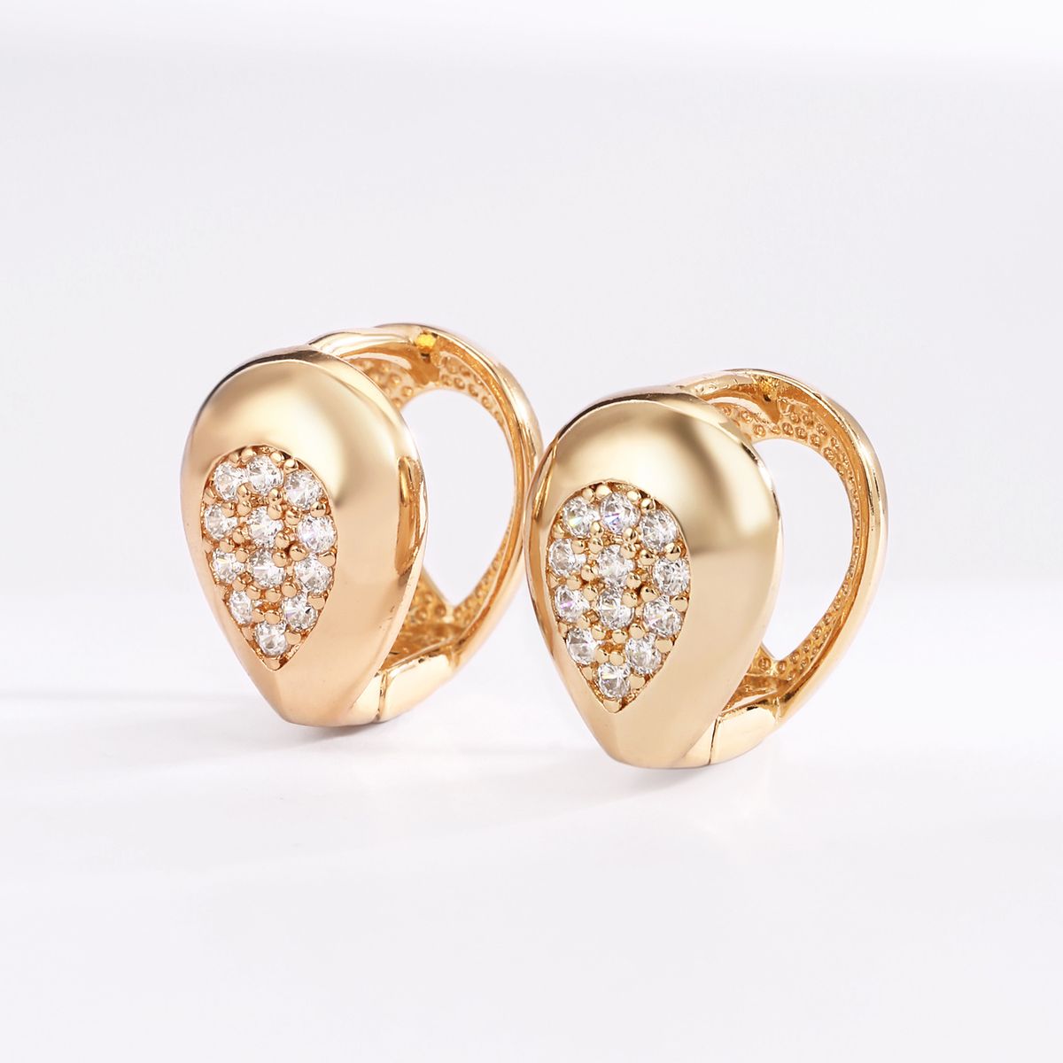 Women's Jewelry Copper Fashion High End Water Drop Zircon Earrings_ipsvogv.com