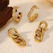 Women’s Jewelry Set Fashion Titanium Steel Diamond Cuban Chain Earrings Men And Women Personality Trend Jewelry Earrings Hot Products Recommended_ipsvogv.com