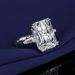Hot Selling Simulation 10 Carat Princess Square Live Ring_ipsvogv.com