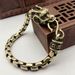 Antique Chain King Snake Bone Copper Vintage Men's Scale Koi Brass Bracelet Dragon Head_ipsvogv.com