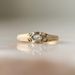 Sanjie Ultra Simple Alloy Electroplated Gold Women's Single Fashionable One Rhinestone Ring Jewelry_ipsvogv.com