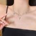 【 13000 People Collection 】 Stupid Beauty~Cross Zircon Tassel Collarbone Chain Women's Fashion Personality Design_ipsvogv.com