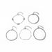 Jewelry Trendy Sparkling Rhinestone Claw Butterfly Inlaid Diamond Bracelet Chain, 5-piece Set Of Bracelets_ipsvogv.com