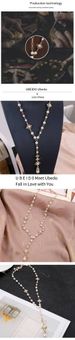 New necklace women long fashion small fragrant wind chain accessories Europe and the United States big pearl sweater pendant_ipsvogv.com
