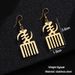 New African pendant earrings fashion hollow gold stainless steel earrings earrings_ipsvogv.com
