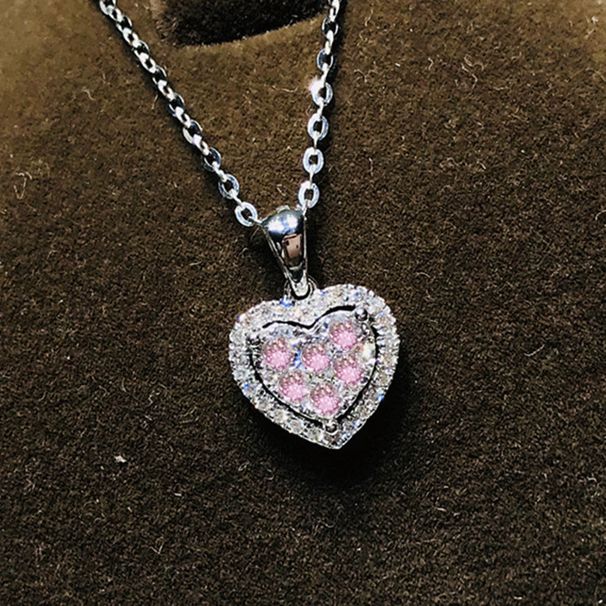 Cao Shi's Light Luxury Niche Metal Zircon Love New Women's High-end Design Necklace, Summer Collarbone Chain_ipsvogv.com