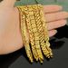 Ladies' Leaf Shaped Water Droplet Heart-shaped Hidden Buckle Women's Geometric Design Br, Gold Plated_ipsvogv.com
