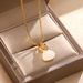 New White Jade Pith Money Blessing Bag Necklace Female Fashion Luxury Titanium Steel Bone Chain Jewelry_ipsvogv.com