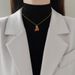 Fruit 【 】 Red Cherry Fashionable Light Luxury Temperament Gorgeous Full Diamond Necklace Women's Versatile Clavicle 【 】_ipsvogv.com