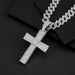 Full Diamond Style Large Cross Pendant Personalized Accessories Hip Hop Men's Necklace Jewelry_ipsvogv.com