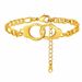 Women's Jewelry Handcuffs Interlocking Anklets Stainless Steel Punk Anklets Fashion Jewelry Ladies Gift_ipsvogv.com