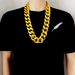 Hip Hop CCB Exaggerated Large Chain Plastic Simulation Gold Necklace Personalized Performance Props_ipsvogv.com