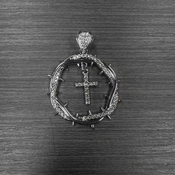 Fashion Personality Thorn Cross Creative Pendant Necklace Jewelry_ipsvogv.com
