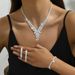 New Yiwu Small Earrings Necklace Bracelet Set High-end Zircon Wedding Jewelry_ipsvogv.com