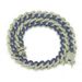 New accessory set with colorful diamonds, geometric square Cuban necklace, exaggerated men's gold chain pendant_ipsvogv.com