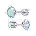 1 Pair 4mm-8mm AB Diamond Laser Sparkling Zircon Stud Earrings Elegant Minimalist Style Stainless Steel Screw-in Ear Jewelry Daily Casual_ipsvogv.com