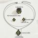 Niche jewelry set, versatile Japanese and Korean style, irregular zircon inlaid design, ears necklace, index finger_ipsvogv.com