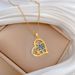 Love 【 】 Turtle Animal Light Luxury Charm Gorgeous Full Diamond Necklace Women's Versatile Clavicle Chain Titanium Steel 【 】_ipsvogv.com