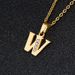 Letter necklace for female students Korean version simple small couple girlfriends 26 lucky English letter pendant clavicle chain_ipsvogv.com