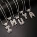 Light luxury niche fashion style hip hop personality 26 English letters high end pendant necklace necklace versatile_ipsvogv.com