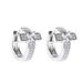 Cross earrings for men with diamond inlaid zircon hip-hop earrings for women with light high-end ear accessories_ipsvogv.com