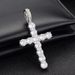 Mini zircon cross hip hop pendant tennis row chain sweater chain_ipsvogv.com