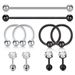 8 pieces suit piercing jewelry nose ring nose nail eyebrow nail lip nail industrial ear studs_ipsvogv.com