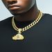 Diamond Inlaid Money Bag Pendant, New Alloy Necklace For Daily Casual Wear, Personalized Hip-hop Cuban Chain_ipsvogv.com