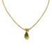 Women's Jewelry Olive Green Water Drop Pendant Necklace Female Light Luxury High End Design Sense Fashion Retro Temperament Clavicle Chain_ipsvogv.com